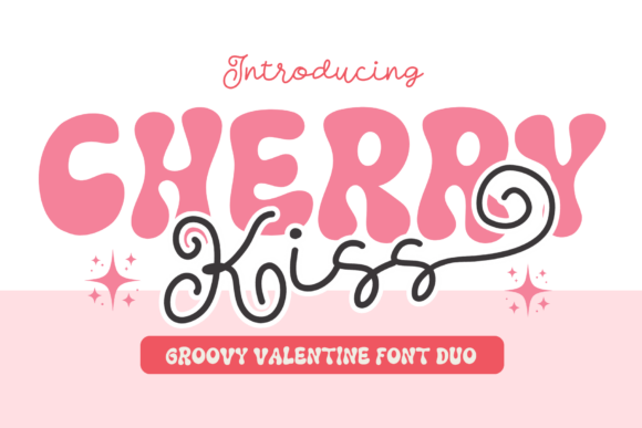 Cherry Kiss Duo Font: Sweet Script + Playful Display
