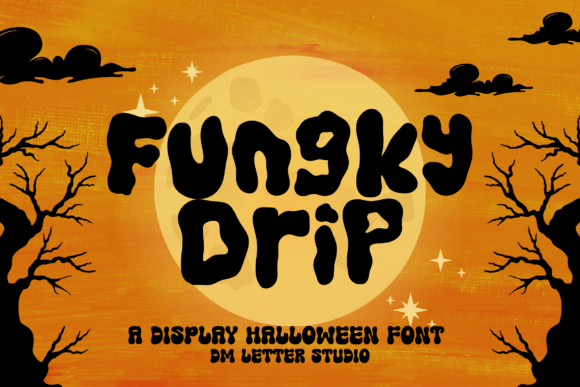Fungky Drip Font: Spooky, Bold & Perfect for Halloween