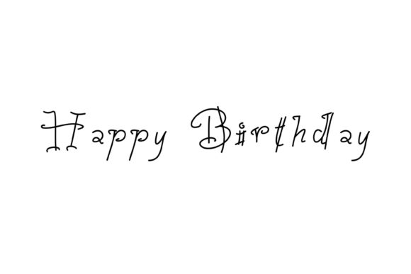 Happy Birthday Font: A Simple, Stylish Choice