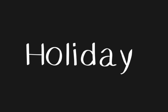 Holiday Font: A Handwritten Charm