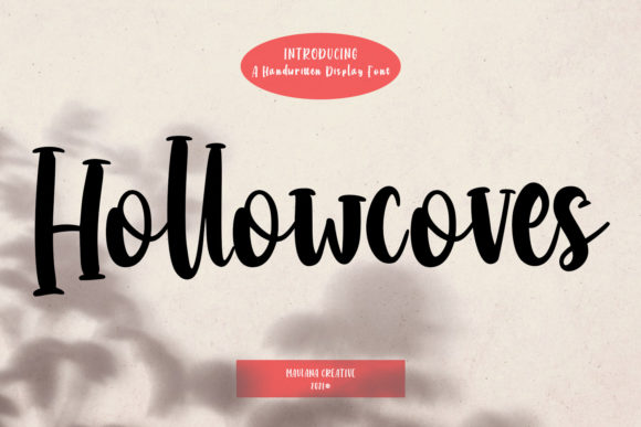 Hollowcoves Handwritten Display Font