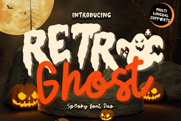 Retro Ghost Duo Font: Playful & Authentic