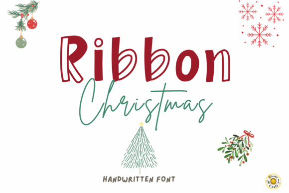 Ribbon Christmas Font: Festive & Friendly Display Type