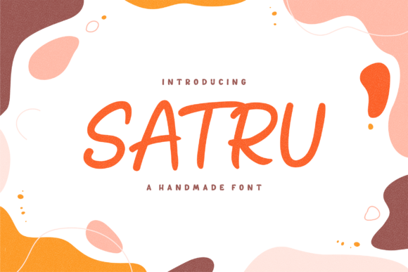 Satru: A Handmade Playful Display Font for Creative Expression