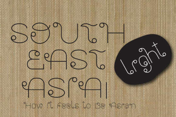 Southeast Asia Light Font