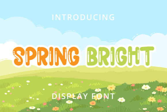 Spring Bright Font: A Bold and Bubbly Choice for Eye-Catching Designs