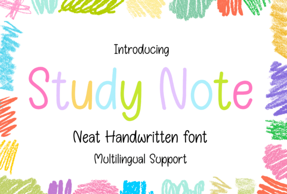Study Note Font: A Warm, Handwritten Touch for Real-World Creative Projects